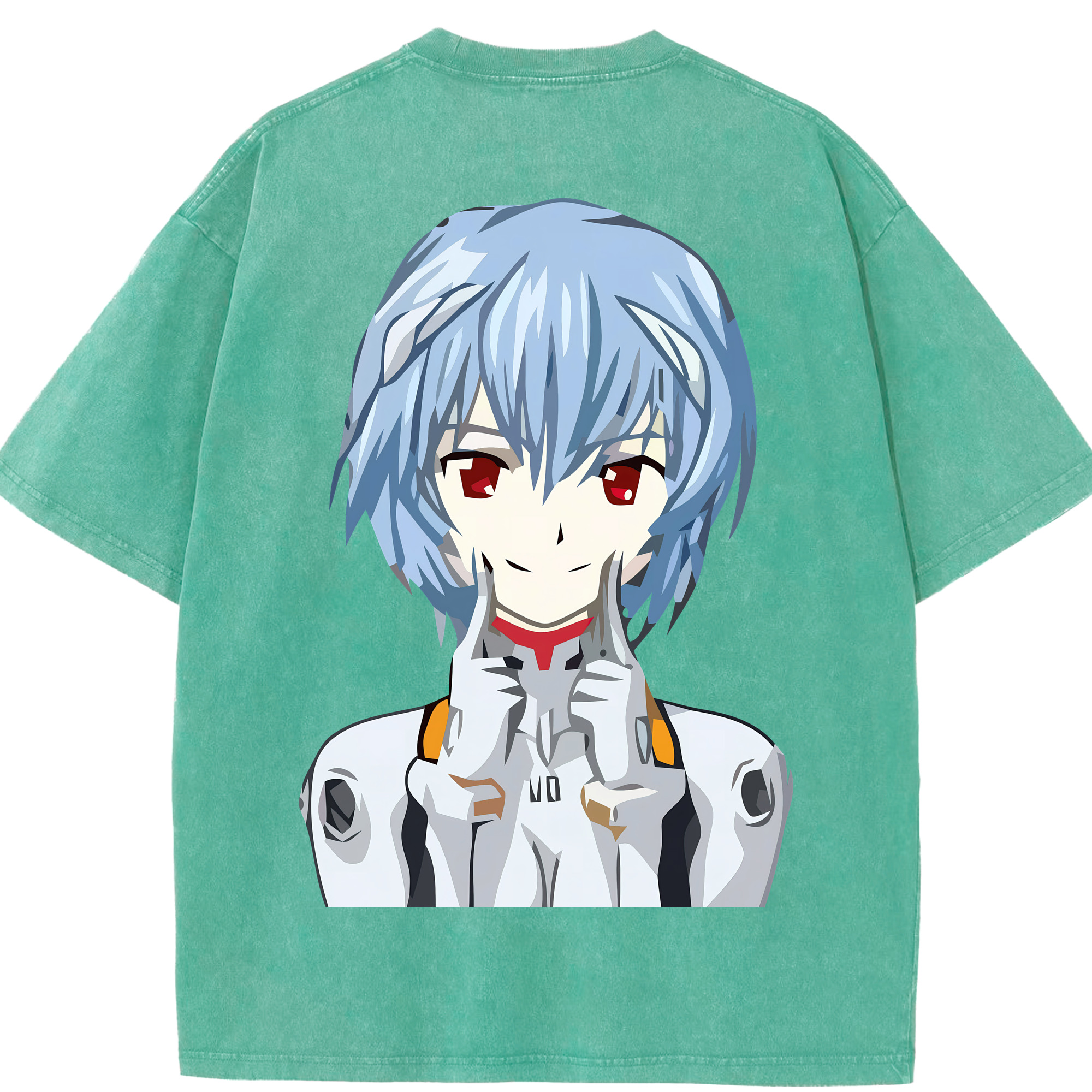 （画像用） EVA 新世紀エヴァンゲリオン 綿100% ヴィンテージ風 半袖Tシャツ（背面プリント）